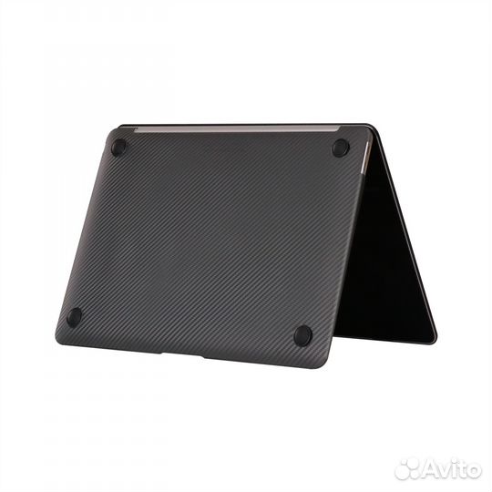 Чехол для MacBook 12 черный карбон