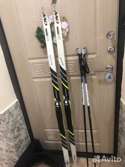 Лыжи (Комплект чехол лыжи ботинки палки)