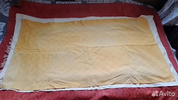 Скатерть старинная домотканная льняная