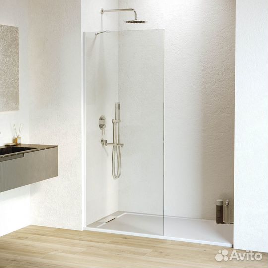 Душ. перегородка 1200мм белый RGW WA-110W Walk In