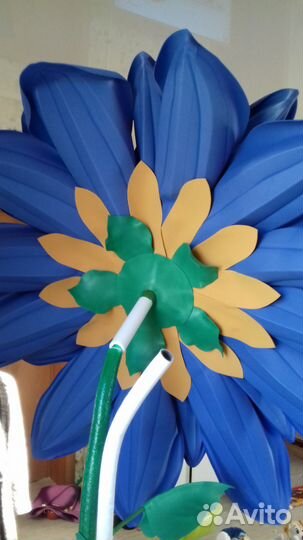Большие цветы из эва роза,подсолнух,василек,георги