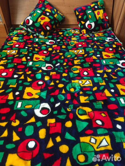 Покрывало мех подушки декор