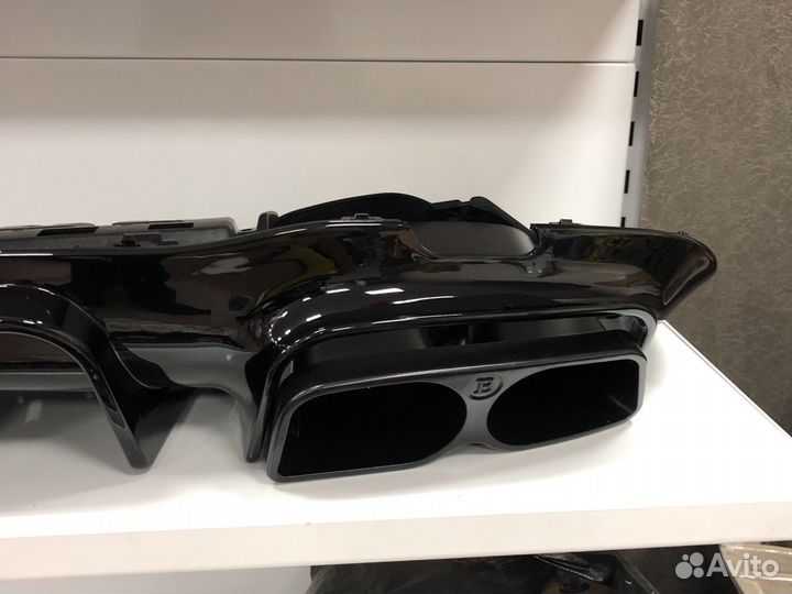 Mercedes E-class w213 диффузор с насадками Brabus