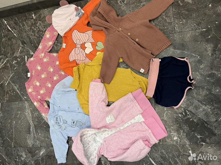 Детские вещи пакетом 68-80