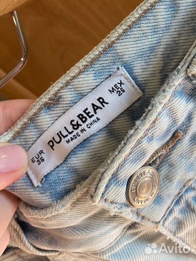 Шорты джинсовые pull & bear