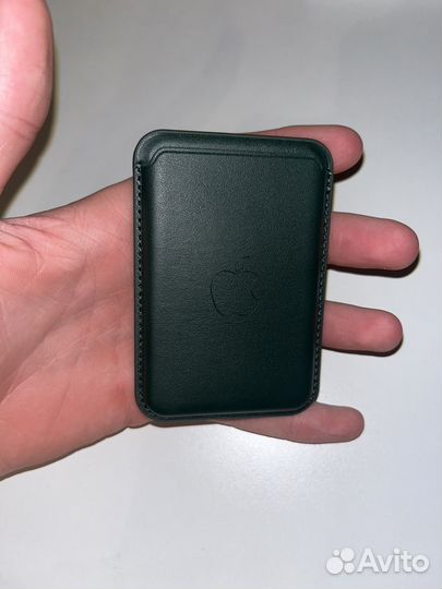 Картхолдер apple leather wallet magsafe