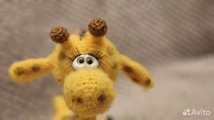 Игрушка вязаная Жираф