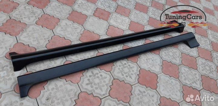 Накладки порогов пластиковые киа Спектра