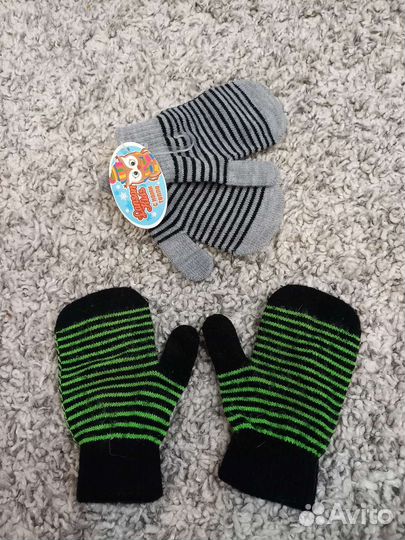 Варежки детские 2 пары