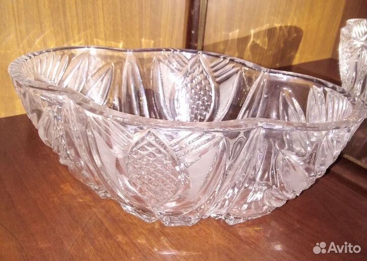 Хрустальная ваза-салатник СССР