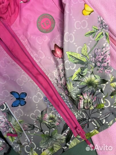 Флисовый комбинезон и ветровка 80-86