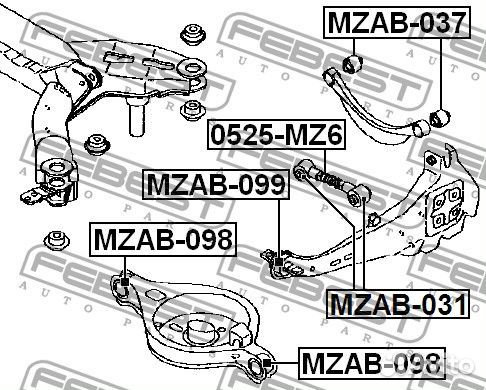 Сайлентблок заднего рычага