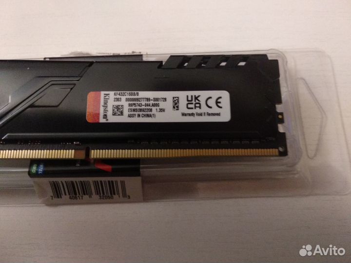 Оперативная память Kingston Fury Beast Black 8Gb