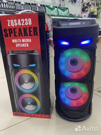 Колонка zqs4239 новая караоке флешка блютус к1