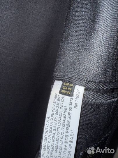 Пиджак massimo dutti оригинал 54 шерсть 100% новый