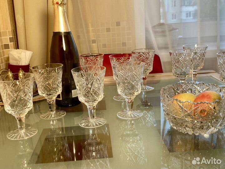 Фужеры хрустальные СССР