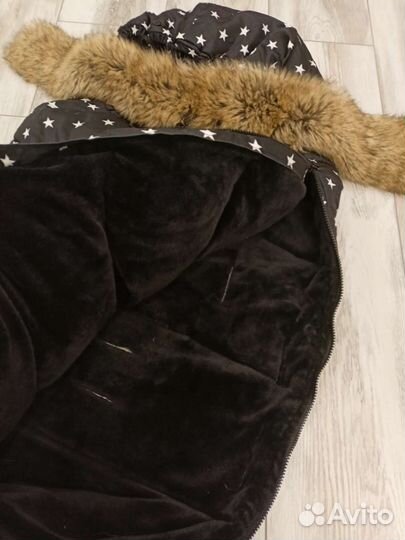 Меховой конверт в коляску Dеarest