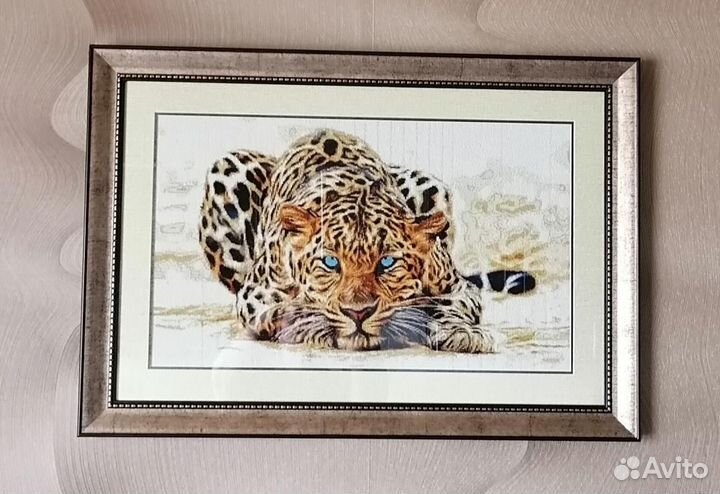 Картина вышитая крестом ручная работа