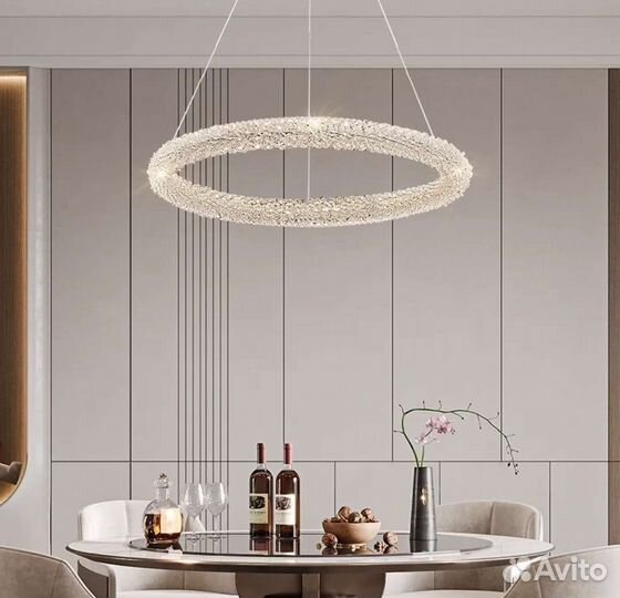 Люстра потолочная подвесная дизайнерская кольцо