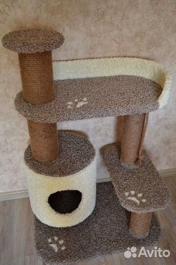 Домик для кошки с когтеточкой,новое, наличие