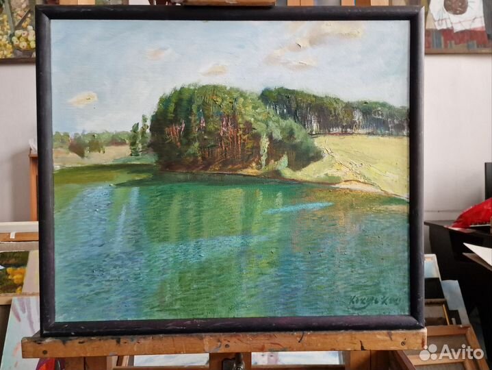 Интерьерная картина маслом на холсте пейзаж