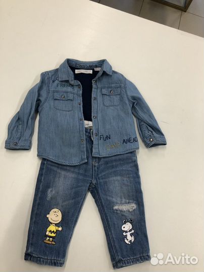 Zara теплый комплект для мальчика