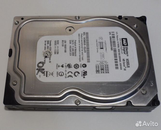 Жесткий диск IDE 80Gb