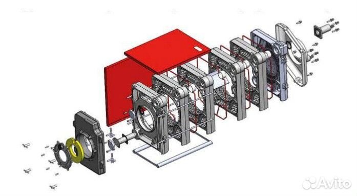 Котел чугунный, отопительный - Turbo(388-Kw)