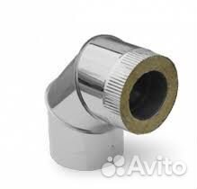 Сендвич-колено 90* (430/0,5мм+нерж) d115х200 Ферр