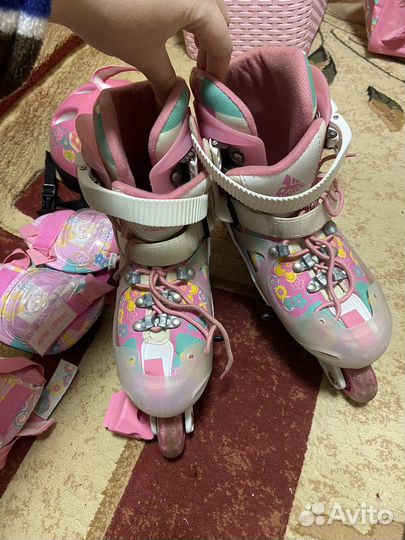 Ролики выдвижные с защитой и шлемом (безразмерные)