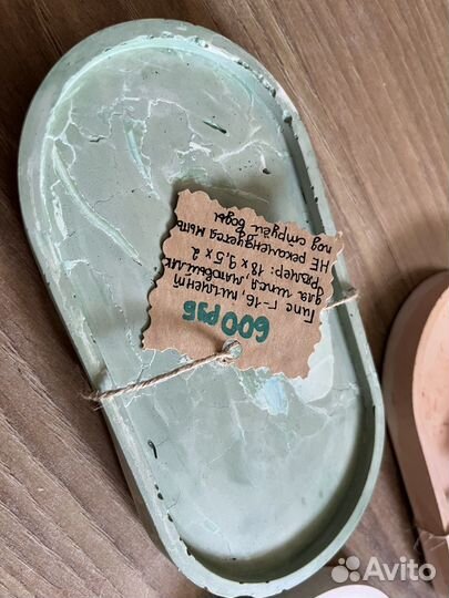 Поднос из гипса ручная работа