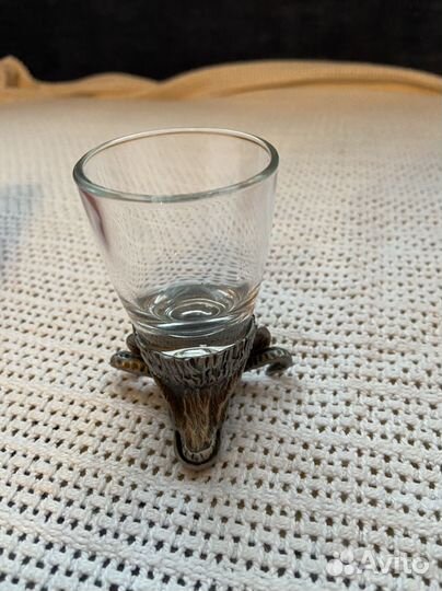 Стопка перевертвш стеклянная Бык