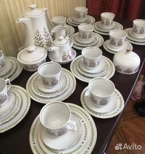 Сервиз чайный фарфоровые гдр