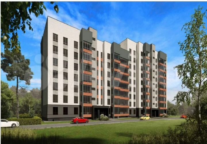 2-к. квартира, 74,4 м², 4/9 эт.