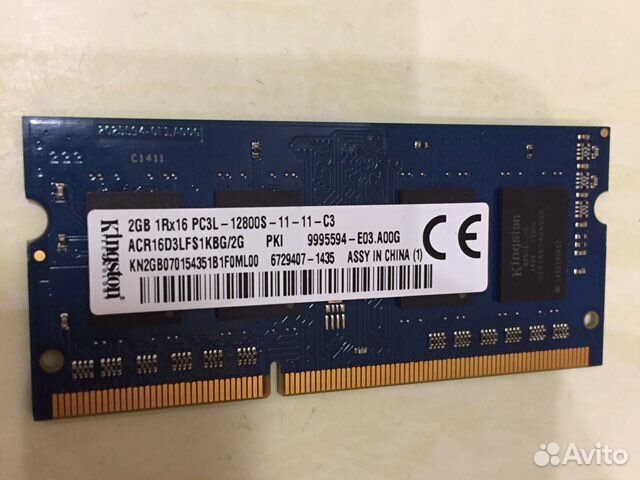 Kingston PC3L-12800S-11-11-C3