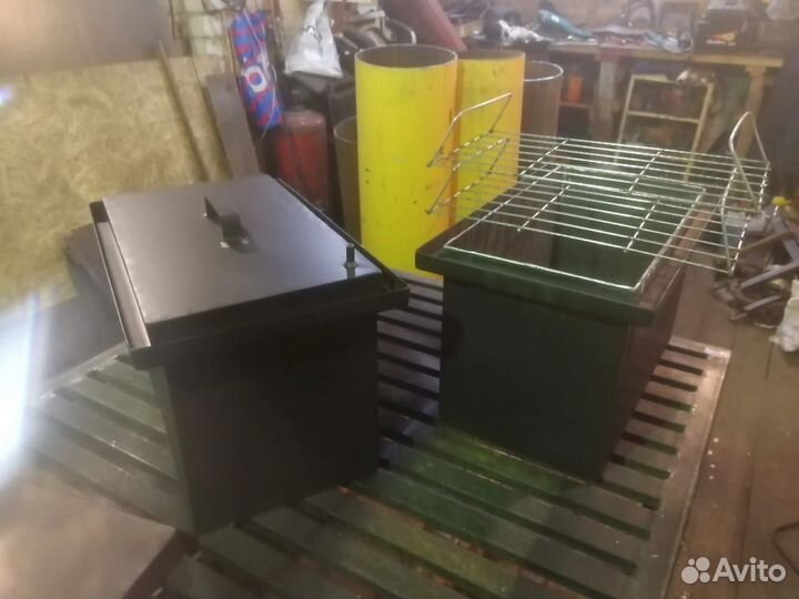 Мангал коптильня казан