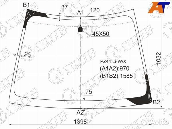 Стекло лобовое mitsubishi colt