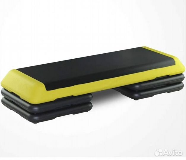 Степ платформа 3-х уровневая обрезиненная профи