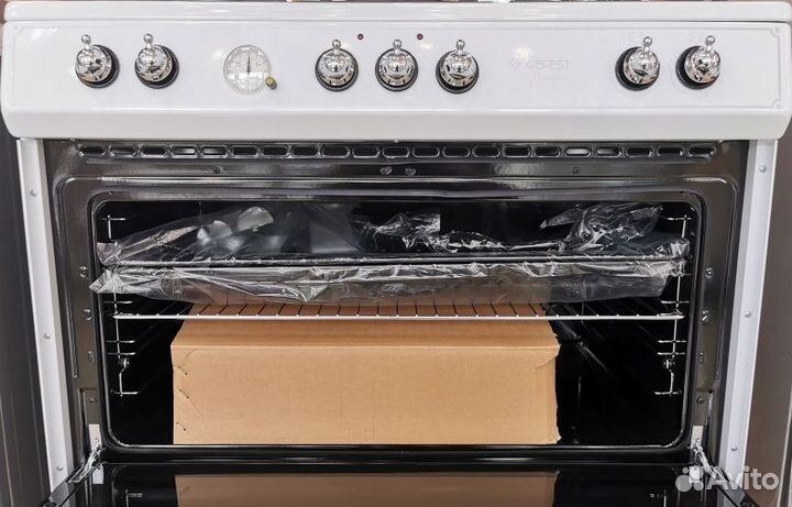 Комбинированная профессиональная плита гефест 90см