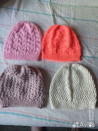 Шапка на девочку весна-осень ручной работы