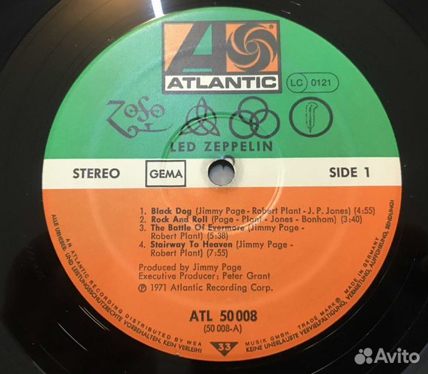 LED zeppelin – untitled, LP german press