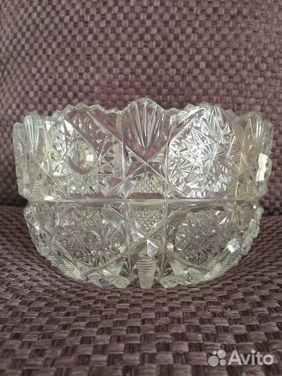 Ваза салатник хрусталь СССР новое