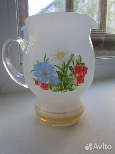 Кружка стекло красивая СССР