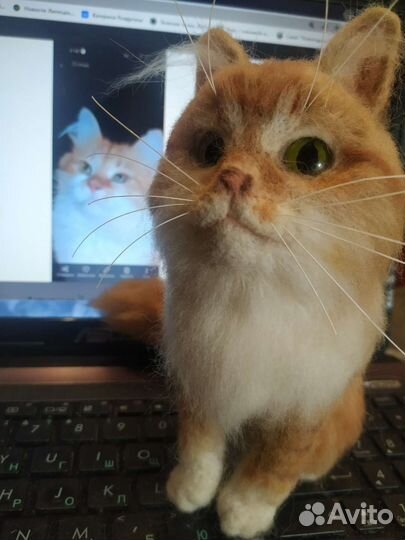 Копия вашего питомца по фото валяная игрушка