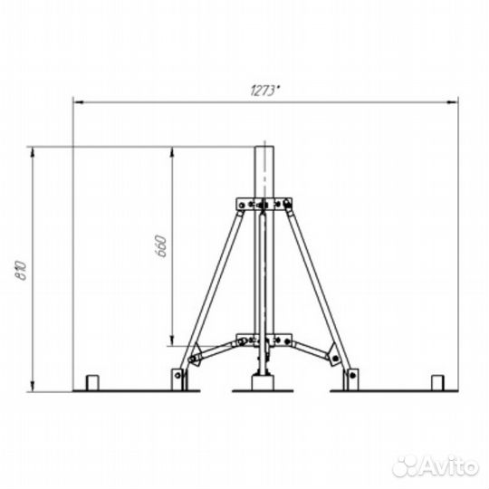 Наземная опора спутник. интернет Газпром Триколор