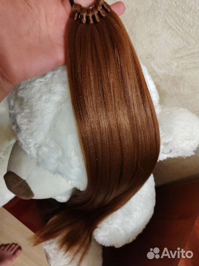 Хвост волосы на резинке