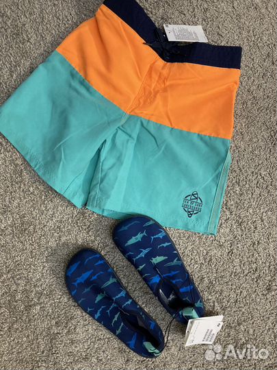 Плавательные шорты H&M р. 122/128 и акватапки H&M
