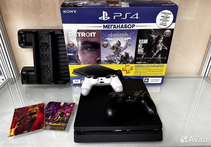 Sony playstation 4 slim 1tb 2208b 10.71 + 12 игр