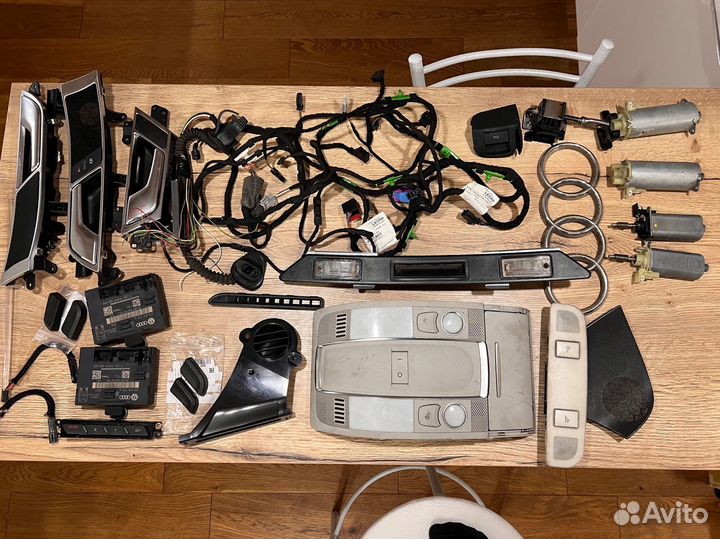 Мелочь салона audi A6 C6 моторы приводы сидений