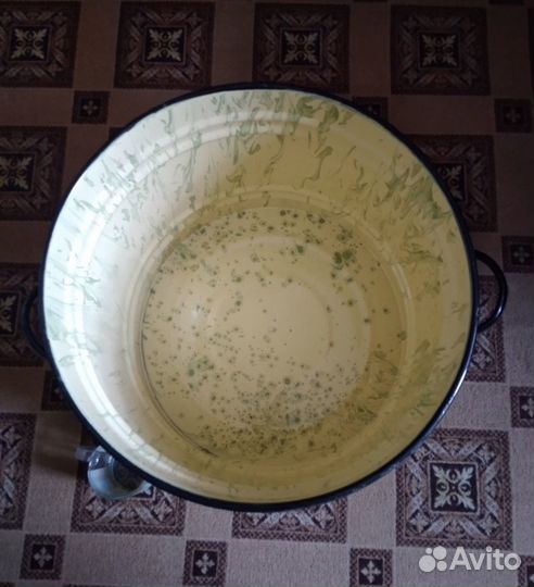 Кастрюля эмалированная СССР новая